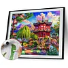 【SALE】Building Backyard-Paint by Numbers Acrylic Painting 50*40cm