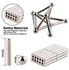 Magnetic Sticks and Balls(63pcs) Magnet Building Blocks Construction Set Educational Construction Stacking Toys for Adults and Kids