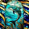 Glass Painting - 11CT/14CT Stamped Cross Stitch 40*40cm/55*40cm/50*65cm