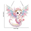 >SALE<Single-Side Dragon Diamond Art Hanging Pendant for Office Decor (White Wings)