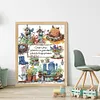 Garden Story-14CT Stamped Cross Stitch 41*53cm/16.14*20.87in