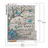 (US Local) Butterfly Letter 5D DIY Full Big Size Diamond Painting DIY Pictures Kits Full Drill Home Art40x50cm