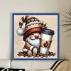 Coffee Gnome-11CT Stamped Cross Stitch 40*40cm/15.75*15.75in