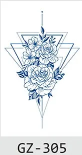 Temporary Waterproof Tattoo Stickers Butterfly Deer Rabbit Flower Juice Ink Lasting Boy Girl Chest Neck Hand Fake Bracelet Tatoo
