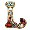 26 Letters 1pc Diamond Painting DIY Keychain Women Girl Bag Keyring Pendant Gift