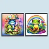 (2-Pack) Frog - Full Round Diamond Painting Set 30*30CM