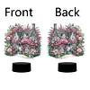 (US Local)Flower House Diamond Painting Night Light 5D DIY Diamond Art Lamp Home Decor
