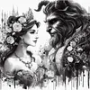 (US Local)Beauty 5D DIY Full Drill Round Big Size Diamond Painting Kit for Home Wall Decor 40x40cm 