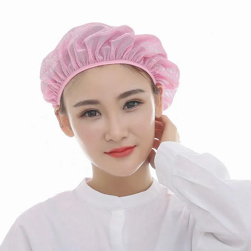 Mesh Chef Hat Reusable Kitchen Restaurant Hotel Bakery Hat Catering Cooking Cap Workshop Cap
