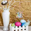 (US Local)PET Double Sided Special Shaped Easter Alphabet DIY Diamond Painting Keychain
