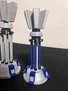 Prism Tower Lighthouse Night Light Rotatable Red Alert Red Alert 2 Allied Building Model