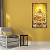La Lumi&egrave;re De Bouddha Brille Partout Compl&egrave;te Rond Diamant Peinture 40X70CM
