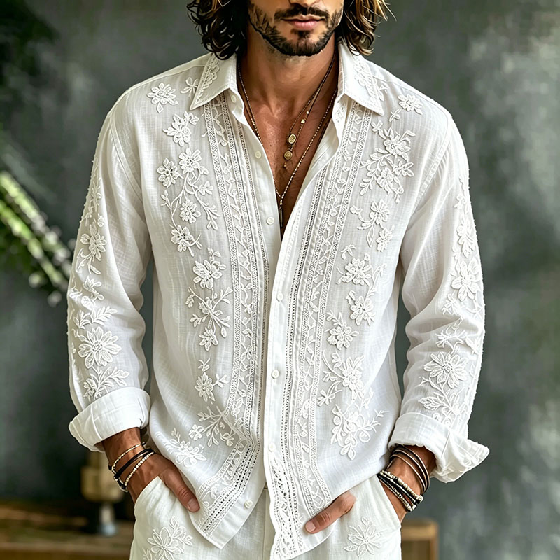 mens flowy dress shirts white men's long sleeve dress shirt Men's Long Sleeve Shirts