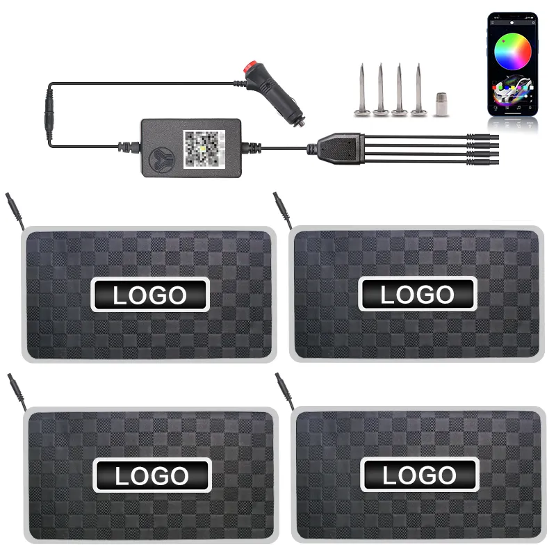 Car Modification LED Colorful Floor Mat