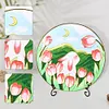 DIY Tulip White Rabbit -Ornaments Enamel Painting 30*30CM