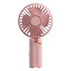 Umbrella Clip Fan Rechargeable Portable Handheld Fan for Home Office (Black)