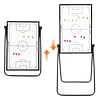 [US Local Warehouse] 35inx24in Magnetic Soccer Coaches Clipboard Tactical Dry Erase Board with Magnetic Markers Pen Eraser Portable Tactical Clipboard with Adjustable Stand for Basketball Volleyball Coaches