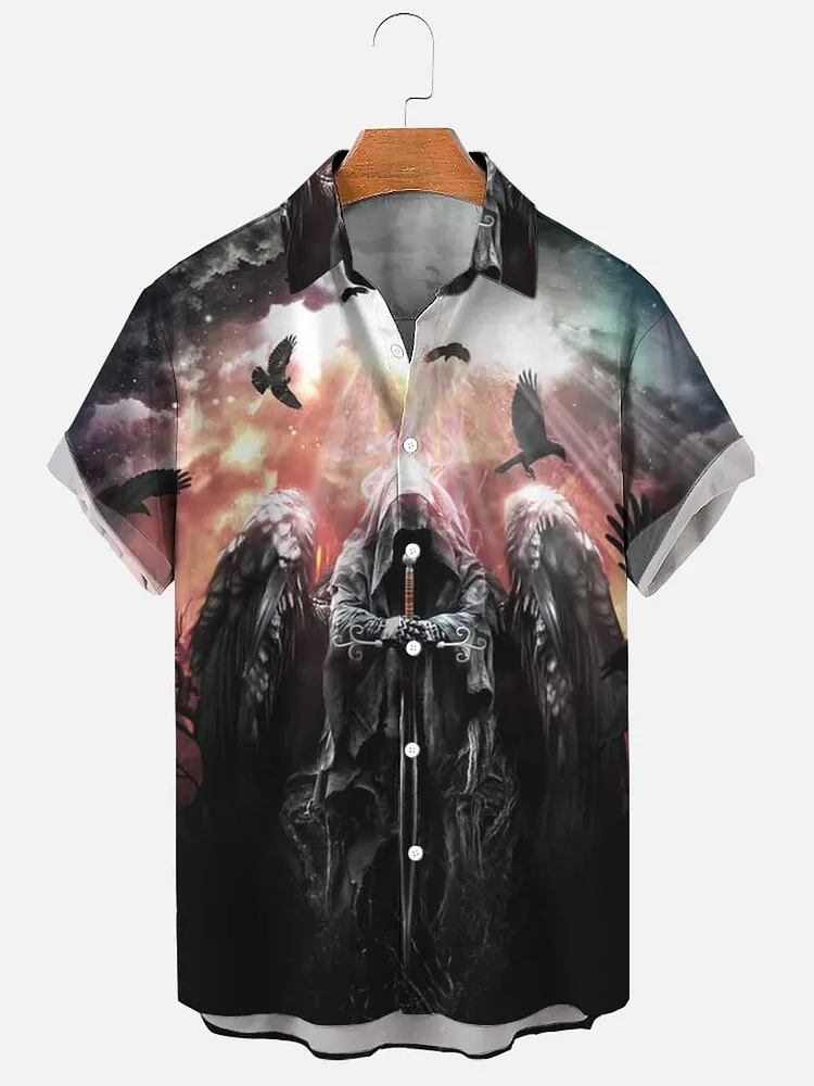 Men's Grim Reaper Halloween Shirt