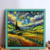 Starry Sky Scenery-11CT Stamped Cross Stitch 50*50cm/19.69*19.69in