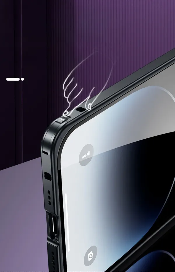 Metal Frame Elastic Buckle iphone All-inclusive Anti-fall Mobile Phone Case