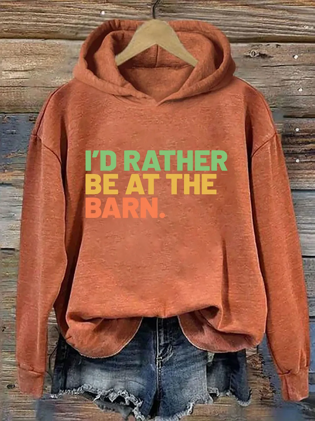 I'd Rather Be At The Barn Hoodie