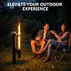 [US Local Warehouse] 50.79in Pellet Stove with Glass Tube Pellet Patio Heater with Table Wood Burning Stove Smokeless Firepit for Camping Beach Garden Balcony