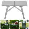 Stainless Steel Compact Camping Table Folding Camp Table for Cooking Hiking