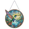 Diamond Painting Wooden Hummingbird Hanging Clock Kit