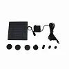 1.2W Solar Water Fountain Pump 180L/H with 6 Nozzles for Water Feature Outdoor
