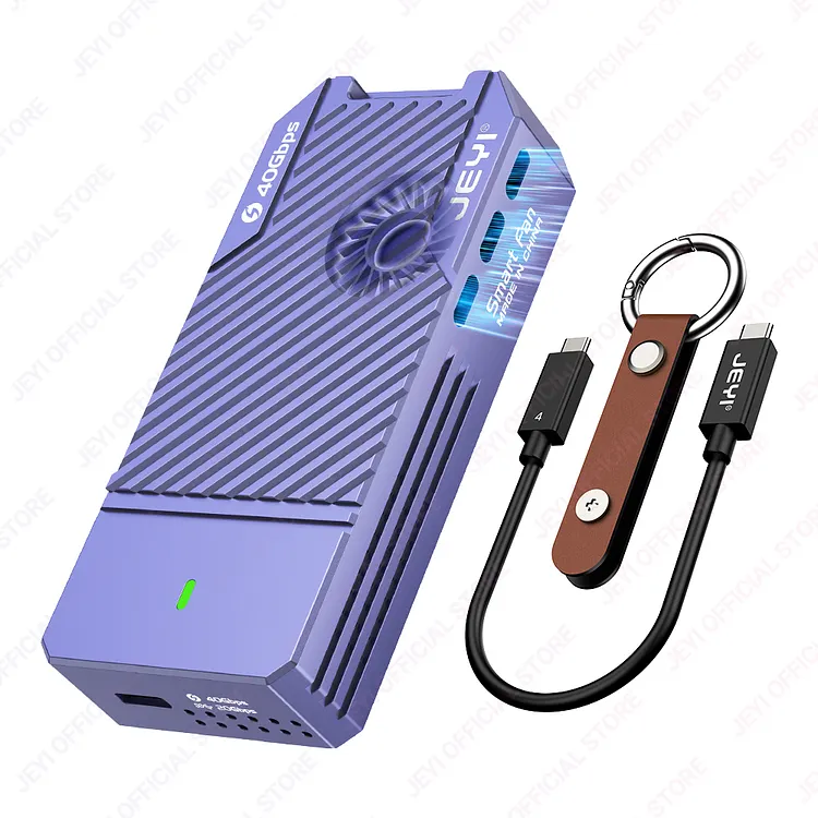 JEYI 40Gbps USB 4.0 M.2 NVMe SSD Enclosure M2 To Type-c 4.0 Solid