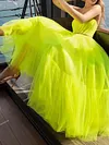 Fluorescent Solid Color Backless A-Line Bandeau Party Midi Dress