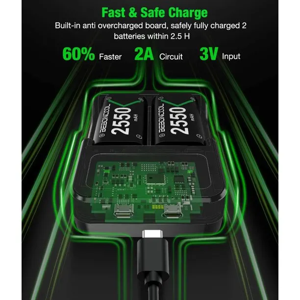 Dinofire Rechargeable Battery Pack for Xbox One/Xbox Series X|S