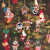 10Pcs Christmas Diamond Painting Photo Frame Hanging Pendant for Xmas Tree