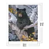 (Stamped/Counted) (Winter) Bear - 11CT Cross Stitch 50*40cm/19.69*15.75in