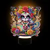 Acrylic Girl Skull Double Sided - 5D DIY Craft Lamp