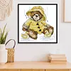 Teddy Bear-14CT Stamped Cross Stitch Kit(21*21cm)