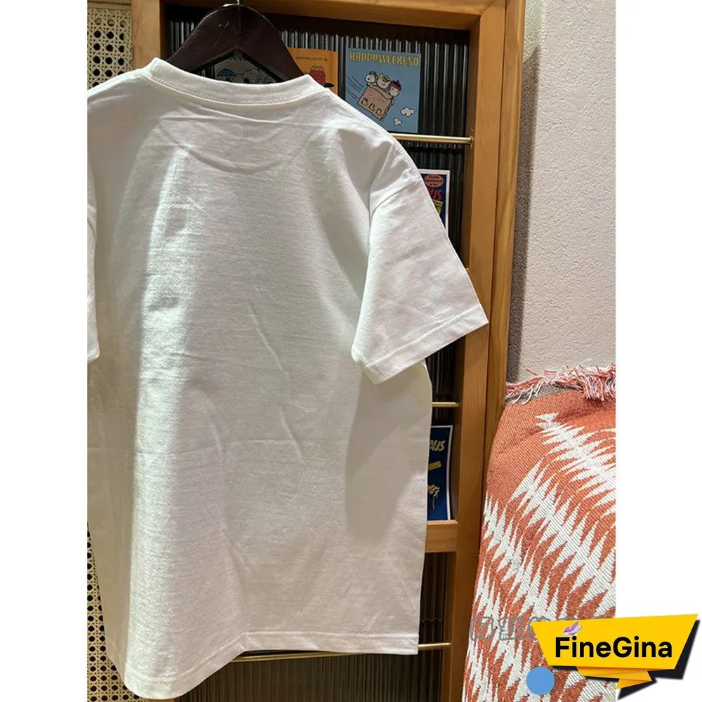 American Vintage Graphic Funny White TShirts Unisex Loose Summer Cotton Short Sleeve Tees Tumblr Fashion Crewneck Cute Shirts