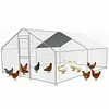 [US Local Warehouse] 9.84x13.12x6.56FT Large Chicken Coop Spire Shaped Walk-in Poultry Cage for Yard
