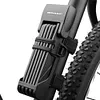 Bicycle Foldable Lock High Security Lock for Motorcycle Scooter E-Bike (Black)