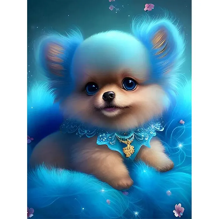 Cartoon Zodiac Animal - Dog 30*40CM(Canvas) Full Round Drill Diamond Painting gbfke