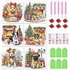 (US Local)6pack Xmas Dog-Special Shaped Diamond Painting Kit(30x30cm)