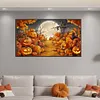 >SALE<Halloween 5D DIY Full Drill Round Diamond Painting Kit Home Wall Decor 70x40cm