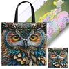 Owl-11CT DIY Stamped Cross Stitch Shopping Bag 40*40cm/15.75*15.75in