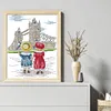 >SALE<Embroidery Eco-cotton Thread 14CT Printed Look at Pylons Cross Stitch Kit