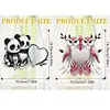 2pcs/set DIY Panda Owl Hanging Mirror Diamond Art Wall Door Decoration Kit