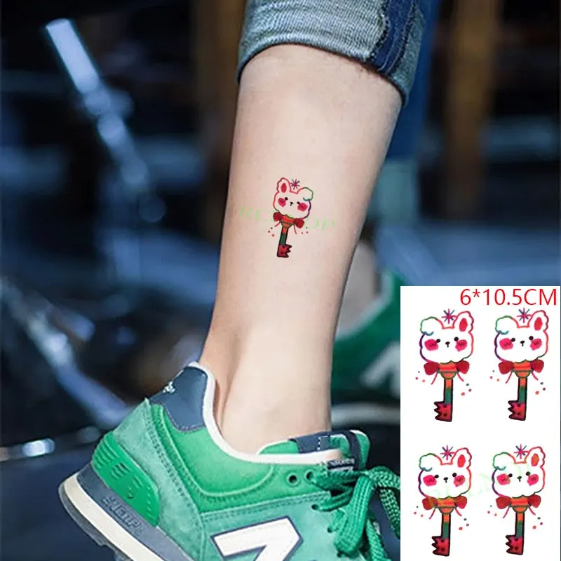 Waterproof Temporary Tattoo Sticker Cartoon anime Boy Knife Tatto Flash Tatoo Fake Tattoos Small Size Art for Kids Men Women