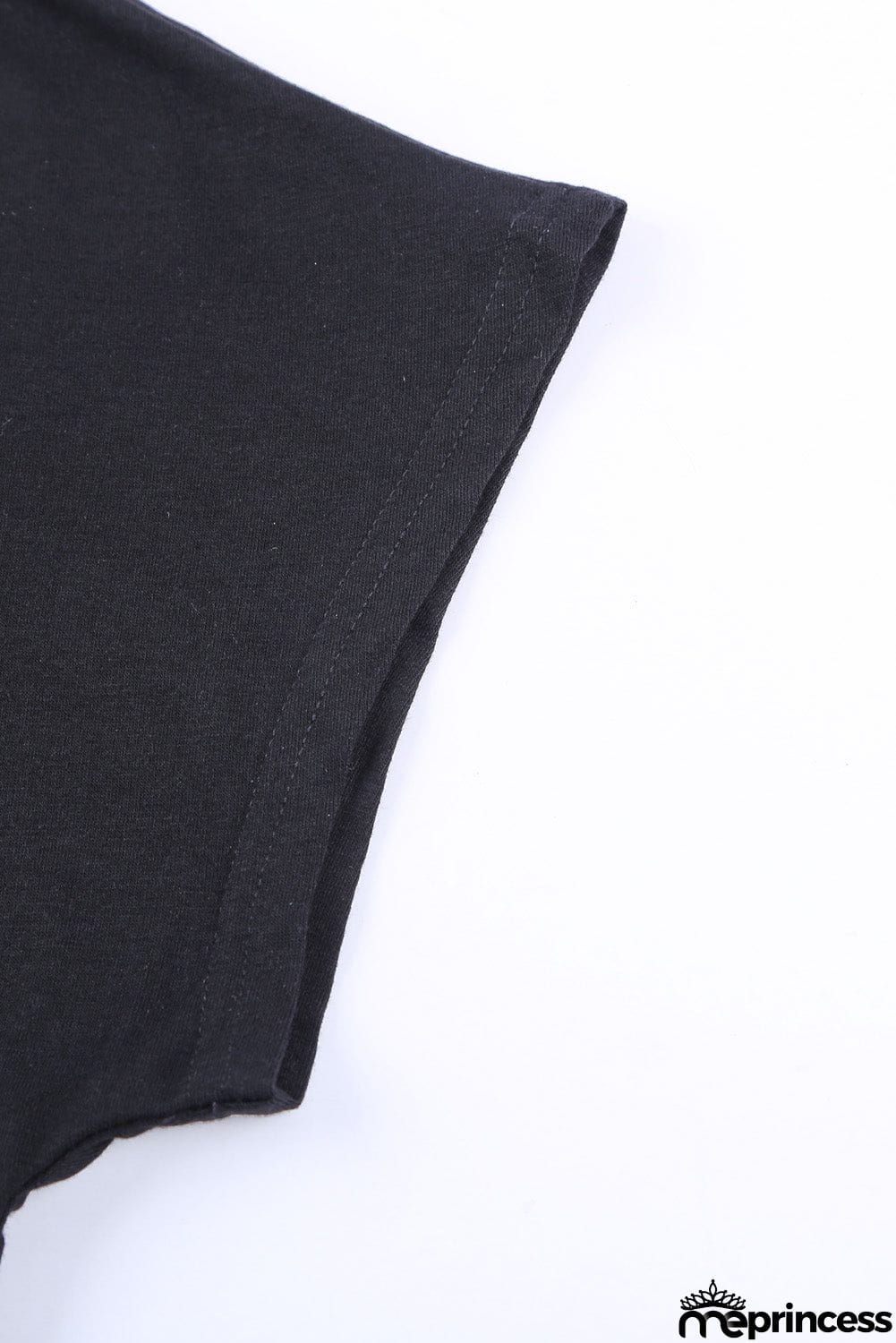 Round Neck Short Sleeve Solid Color Tee