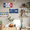 9pcs - Car License Plate - Vintage Metal Signs(6*12Inch) - Car License