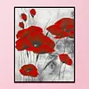 11CT Counted/Stamped Red Poppy-Cross Stitch-40*50cm