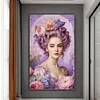 (Big Size)Girl - 14CT Stamped Cross Stitch - 40*65cm - Character